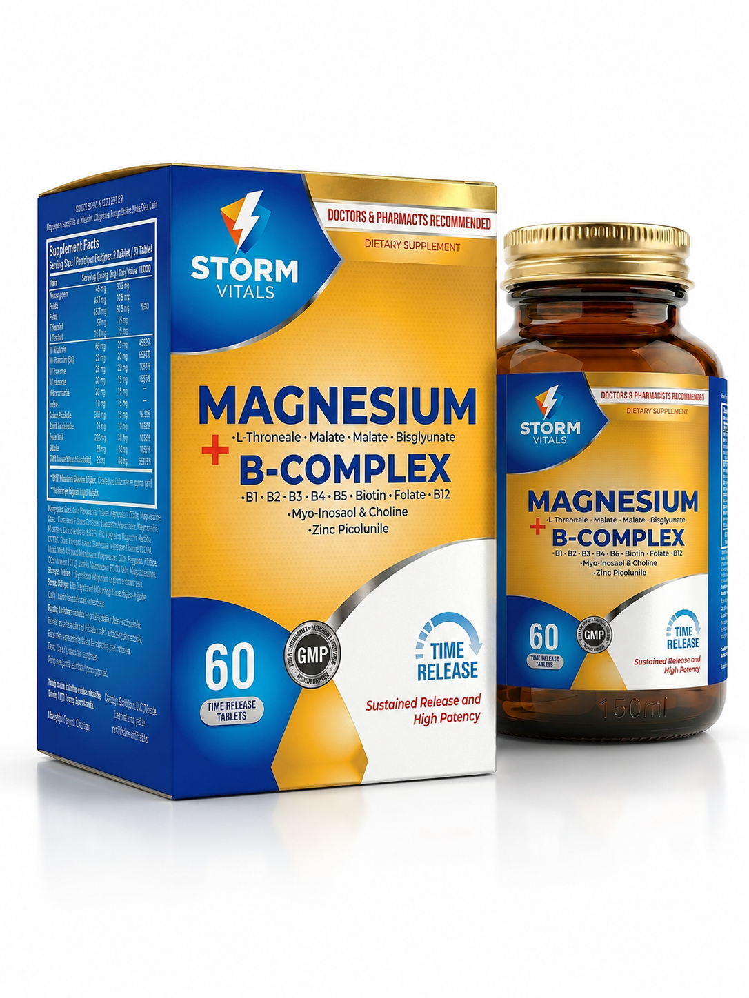Storm Vitals Magnesium + B-Complex 60 Tablet