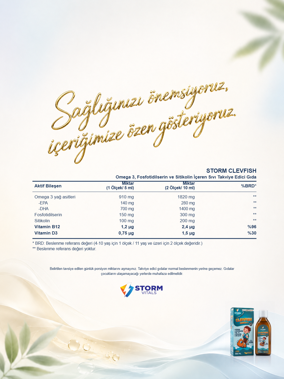 Storm Vitals Clevfish Omega-3 (Kids)
