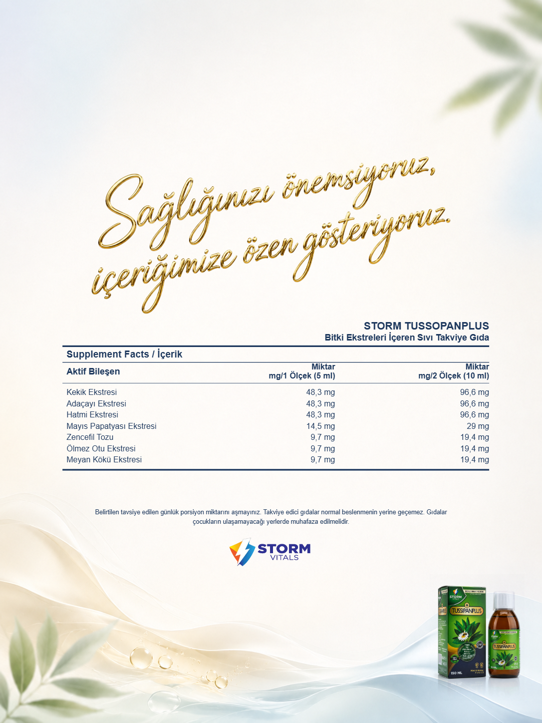 Storm Vitals Tussipanplus