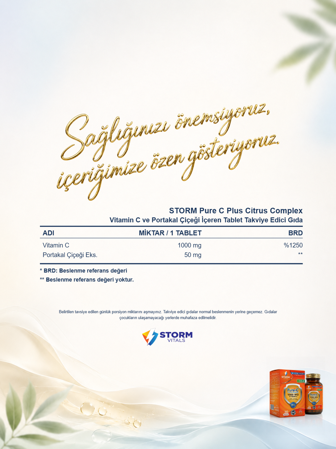 Storm Vitals Pure-C Citrus Complex 30 Tablet