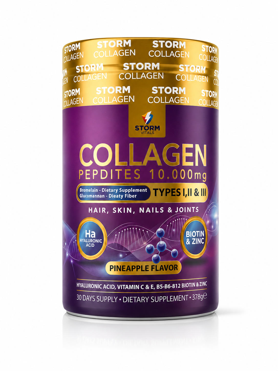 Storm Vitals Collagen Peptides 10.000mg 378 g Toz