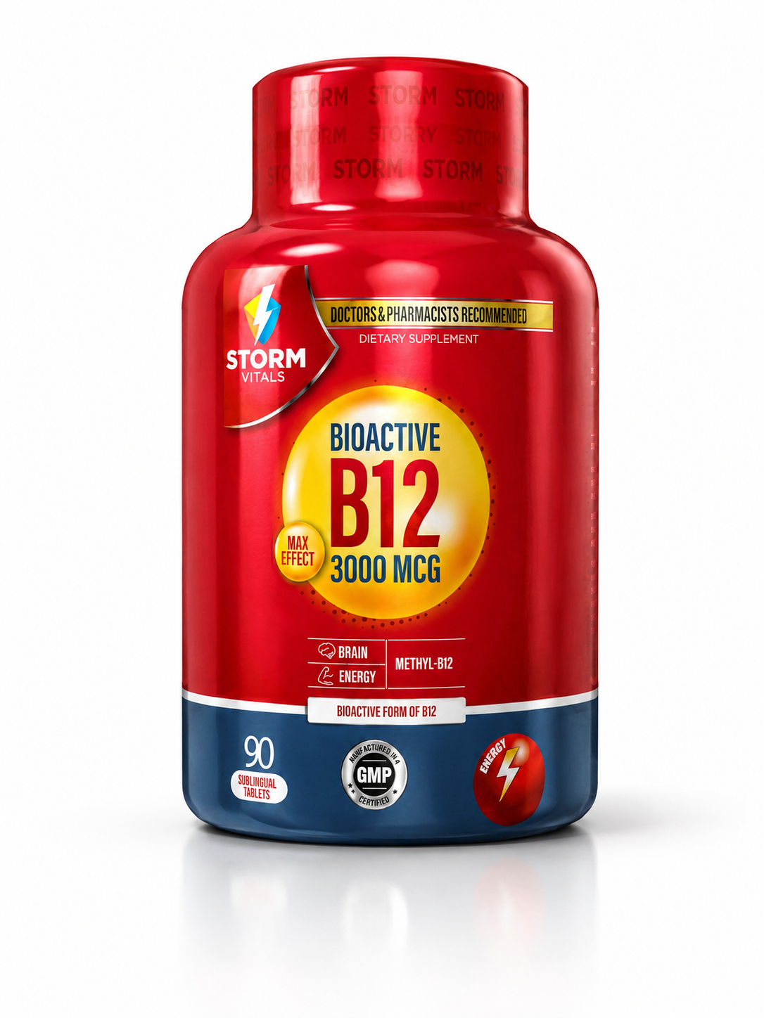 Storm Vitals Bioactive B12 3000mcg 90 Tablet