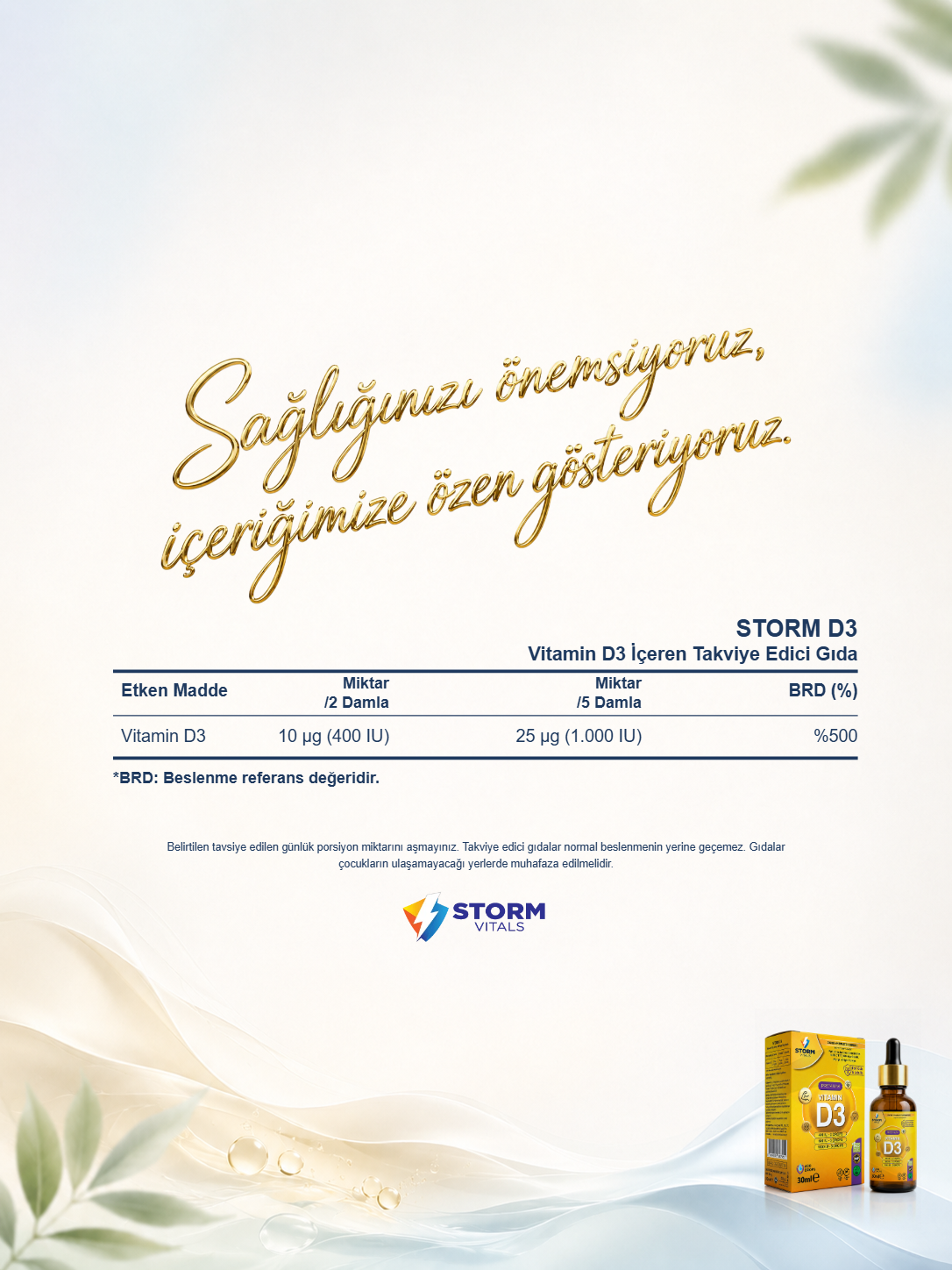 Storm Vitals Vitamin D3