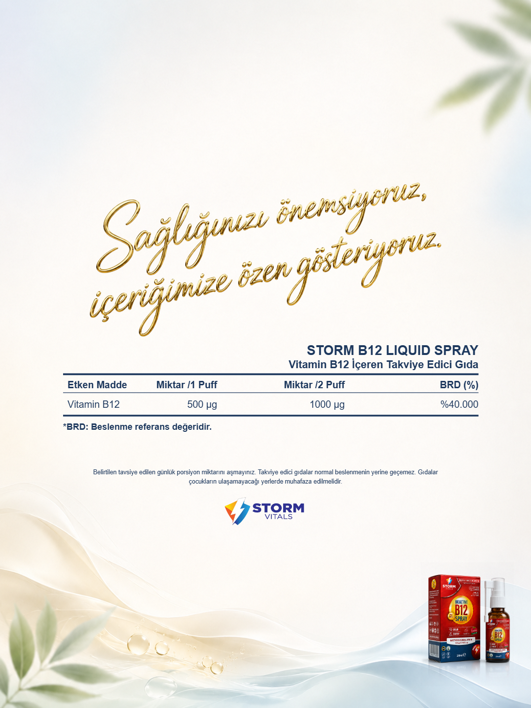 Storm Vitals Bioactive B12 Spray