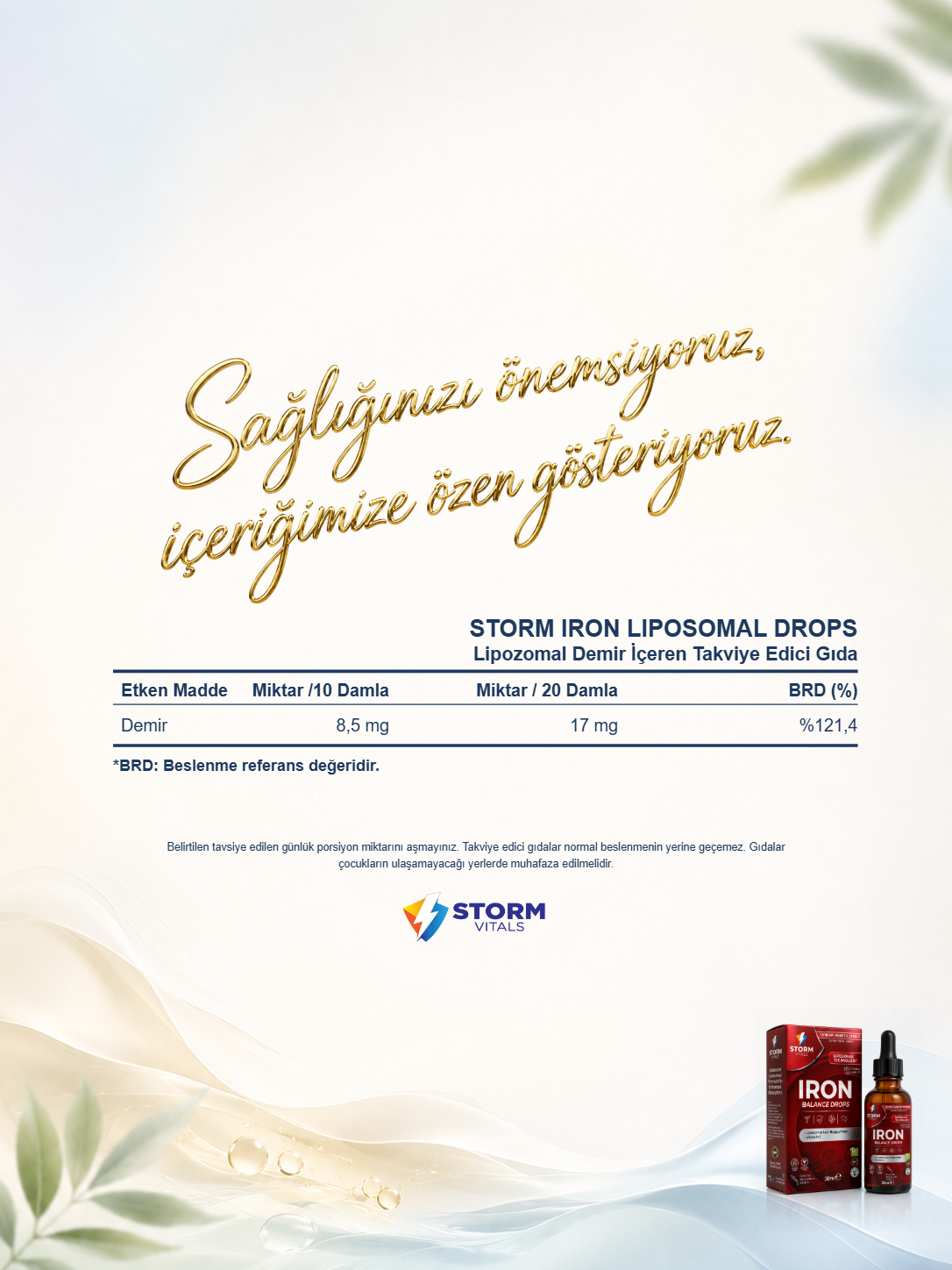 Storm Vitals Iron Balance Drops