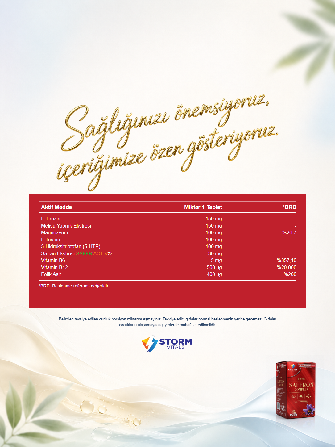 Storm Vitals Saffron Complex