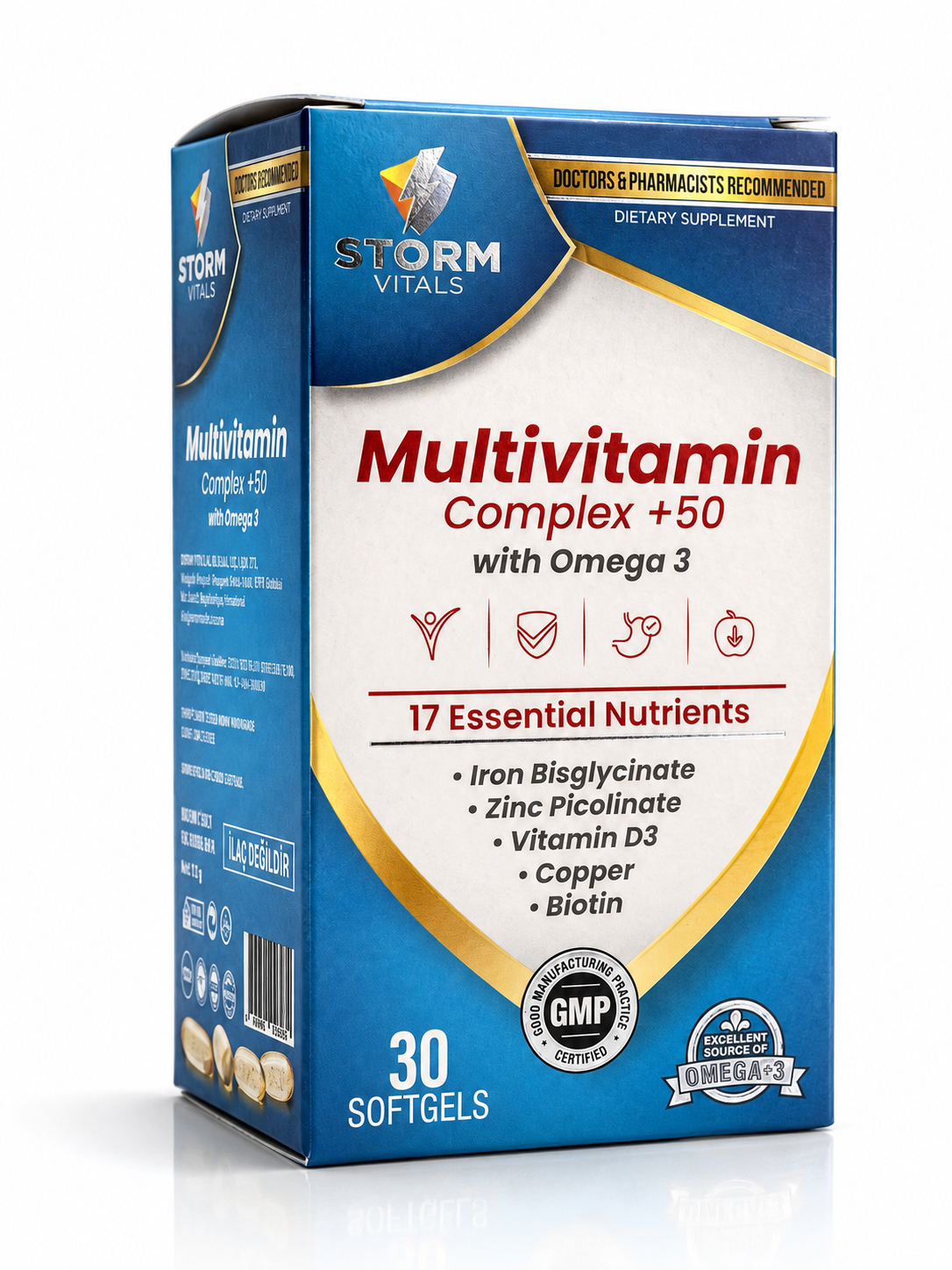Storm Vitals Multivitamin Complex +50 (Omega 3)